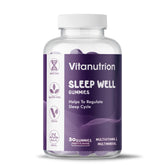 Vitanutrition Sleep Well Gummies bottle on a white background